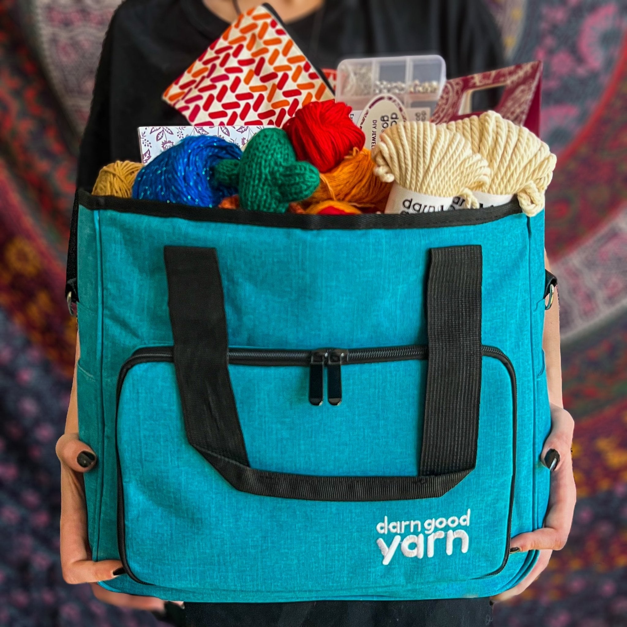 Best Knitting Bag for Yarn Storage. Portable Light and Easy to Carry