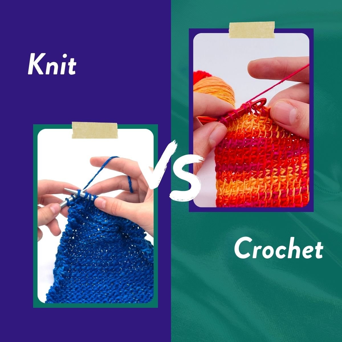 Crochet vs. Knitting: What's the Difference & How to Choose – Darn