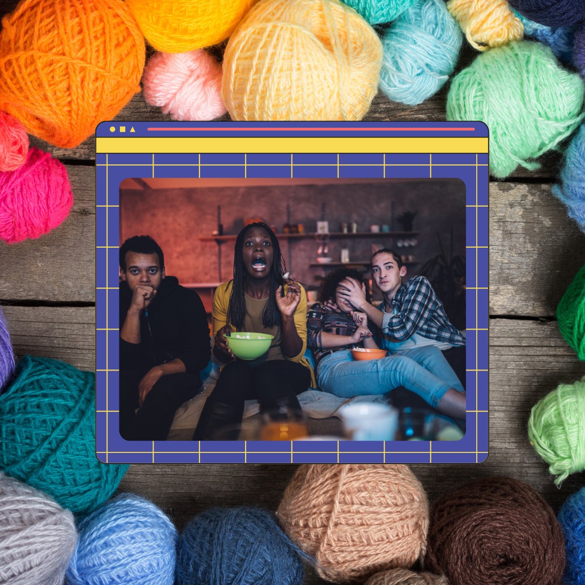 Spooky movies to watch while knitting (or crocheting!) a cozy sweater –  Darn Good Yarn
