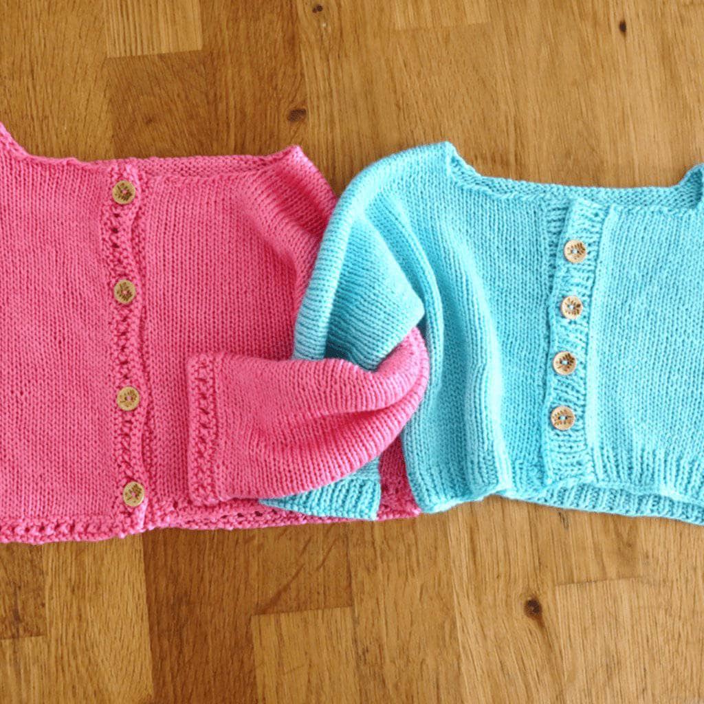 Cotton Candy Baby Cardigan Knitting Pattern