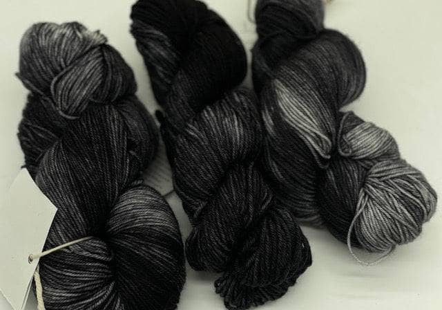 Black Wool Yarn 