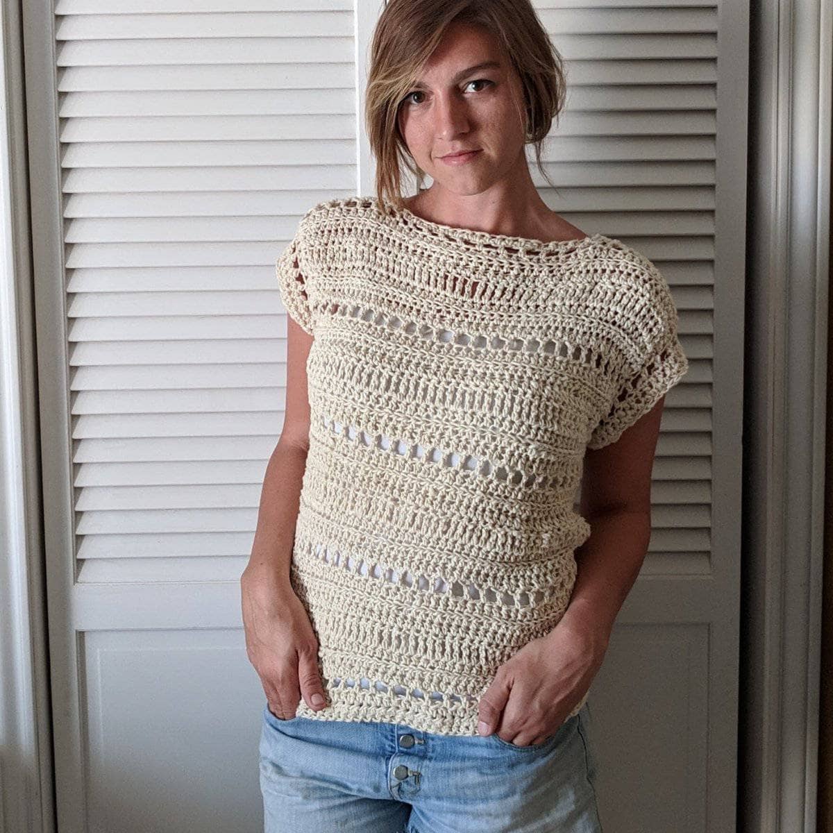 All Things Crochet Top, Natural – Everyday Chic Boutique