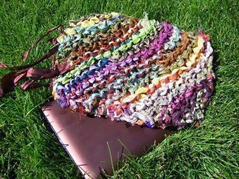 1 hour Sari Ribbon Netbook Case - Darn Good Yarn