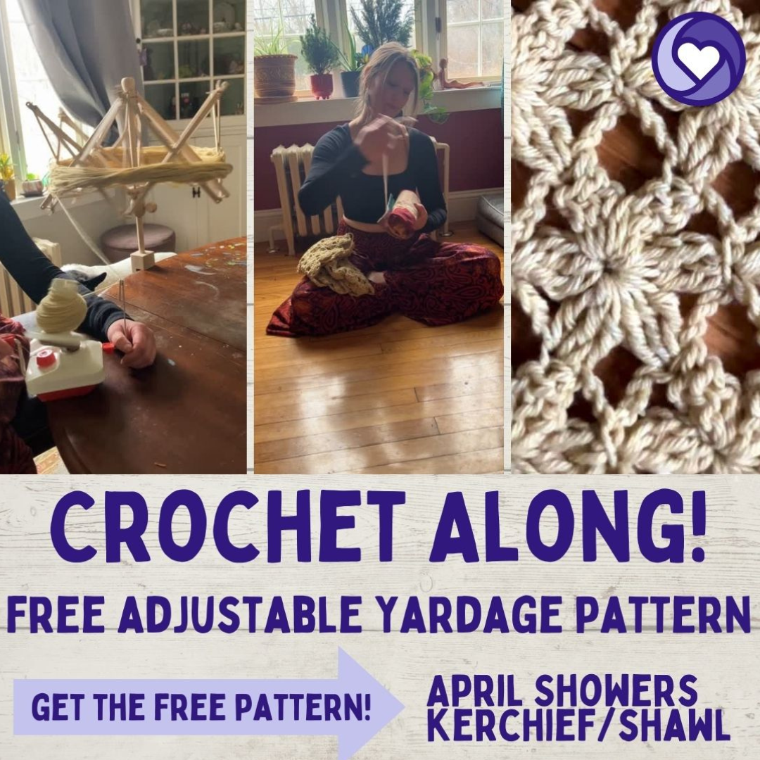 🌧️ April Showers Crochet-Along: Start Your Spring Shawl! 🌸🧶