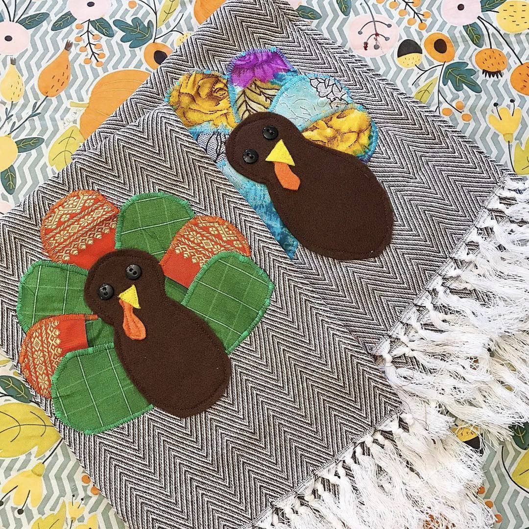 Applique Turkey Towel Sewing Tutorial - Darn Good Yarn