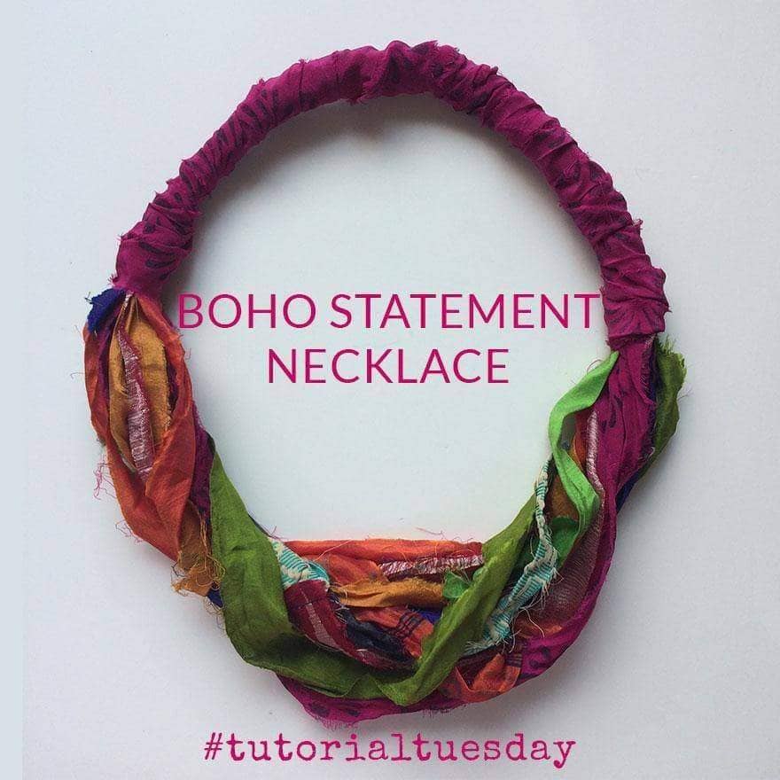 Boho Statement Necklace - Darn Good Yarn