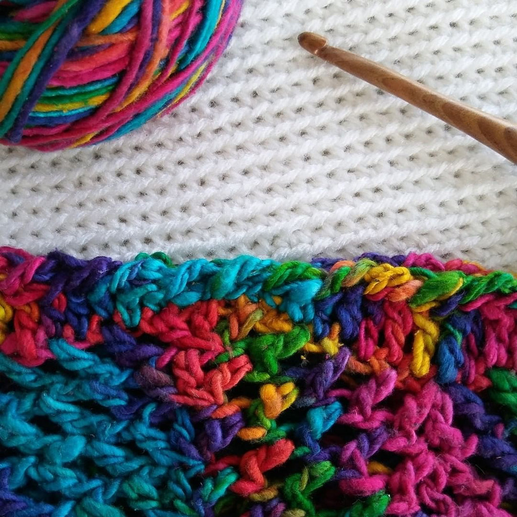 Stylish Multicolor Yarn Stitch Print Leggings