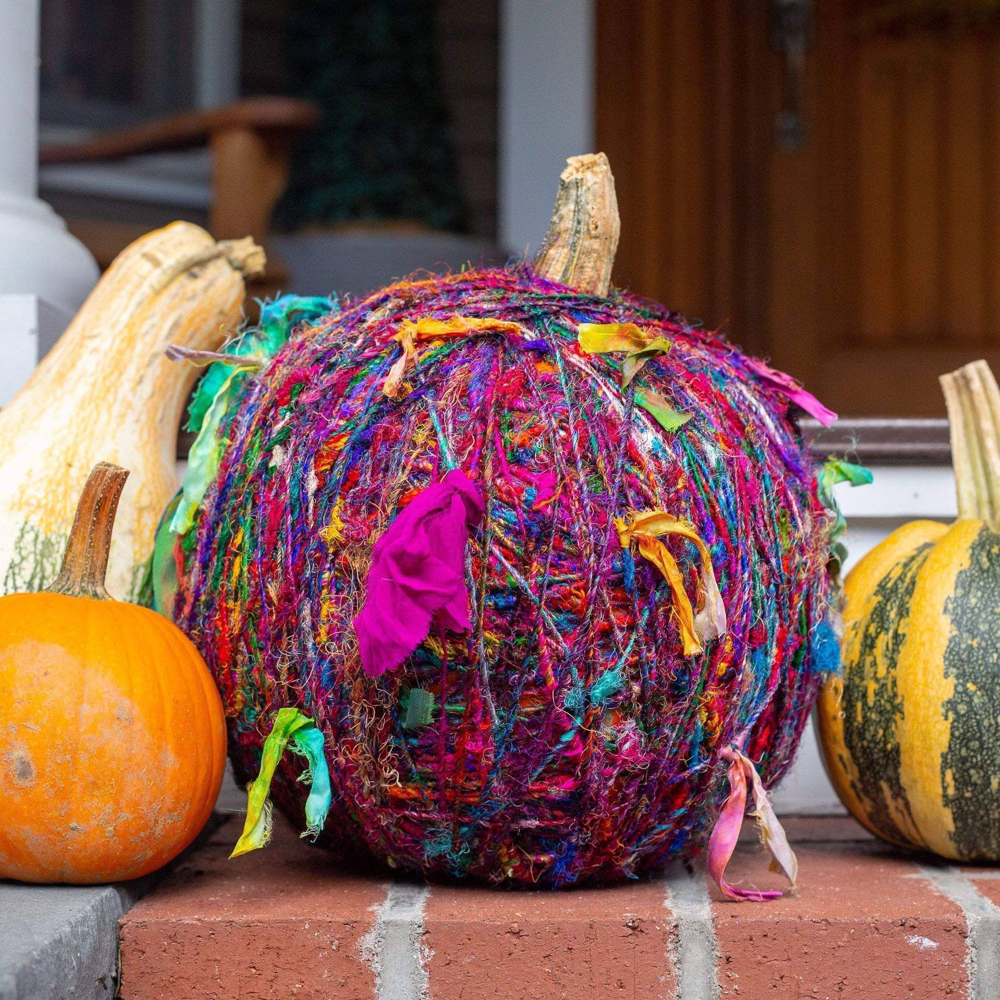 Darn Good Yarn’s Great Yarn Pumpkin: How to Make Your Own! - Darn Good Yarn