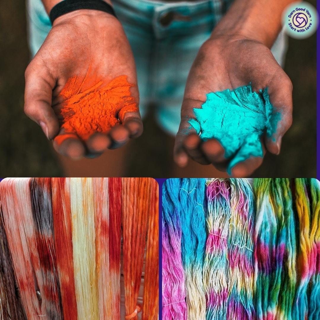 Yarn Dyeing for Holi - Darn Good Yarn