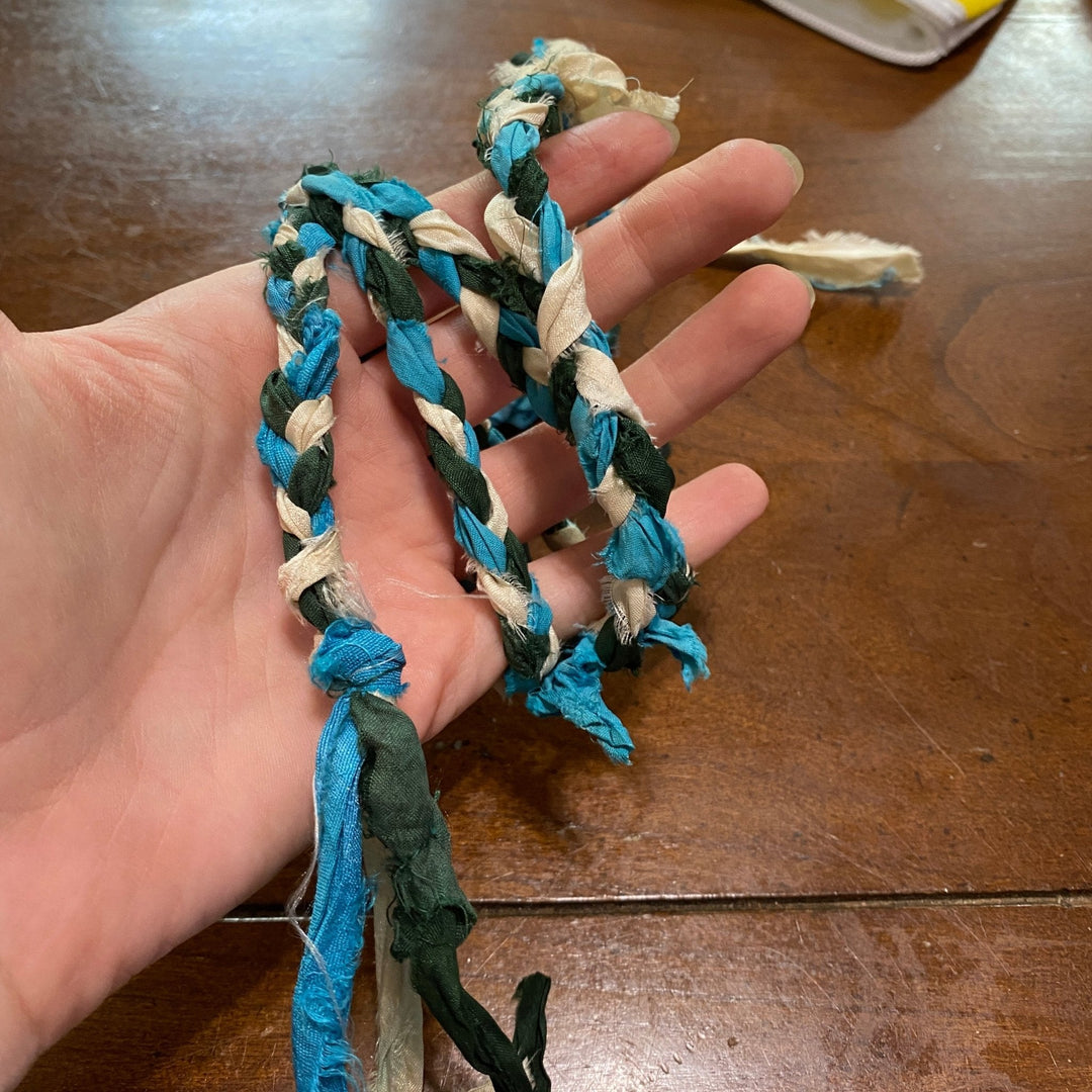 Handfasting Cords Made From Reclaimed Sari Silk Yarn - Darn Good Yarn