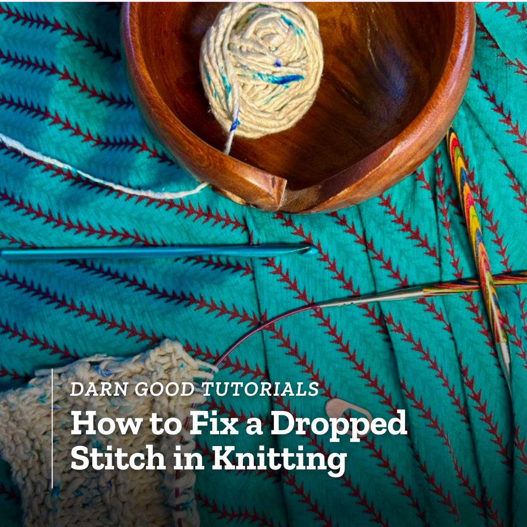 How to Pick Up a Dropped Stitch in Knitting