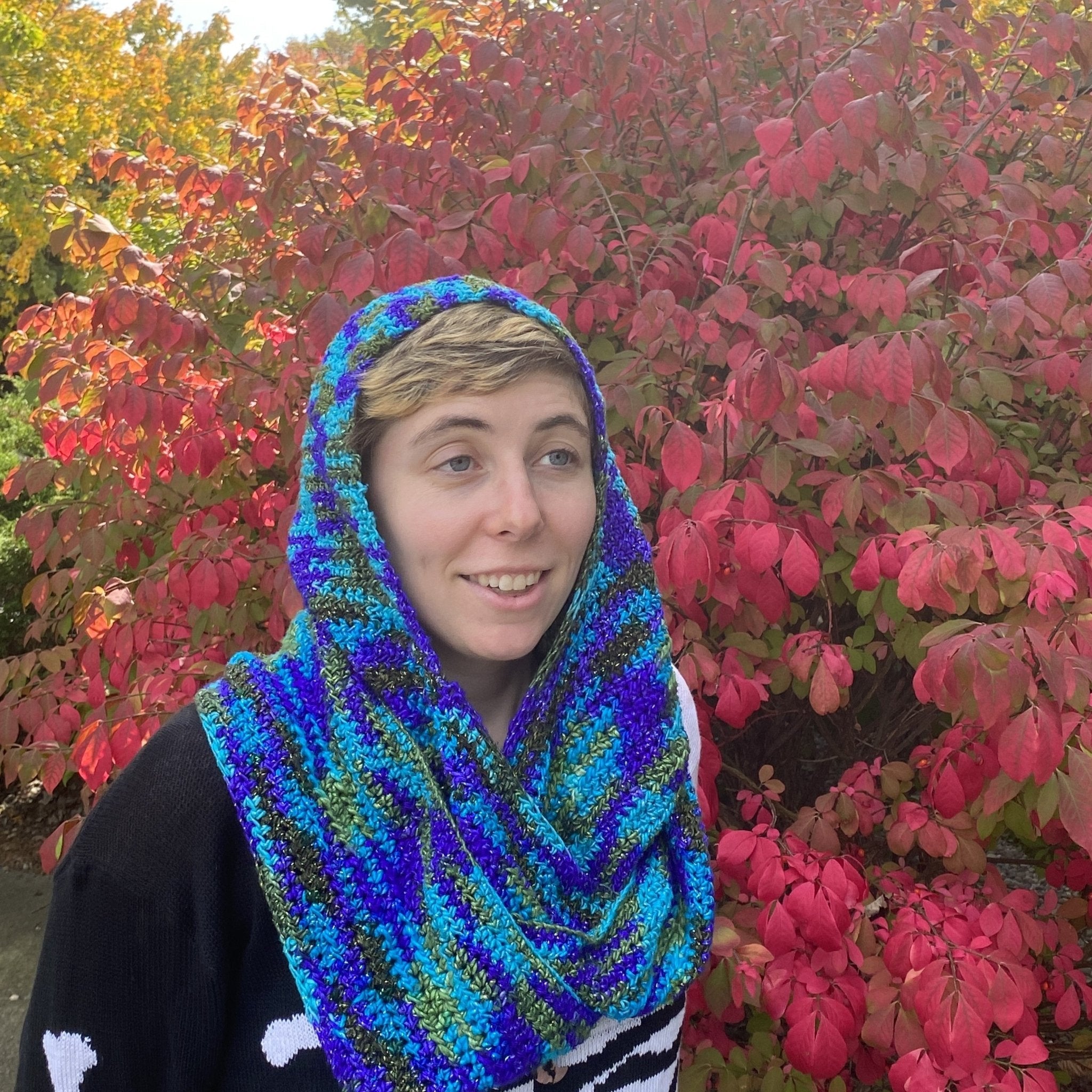 My Favorite Scoodie | Hooded Scarf Crochet Pattern - Darn Good Yarn