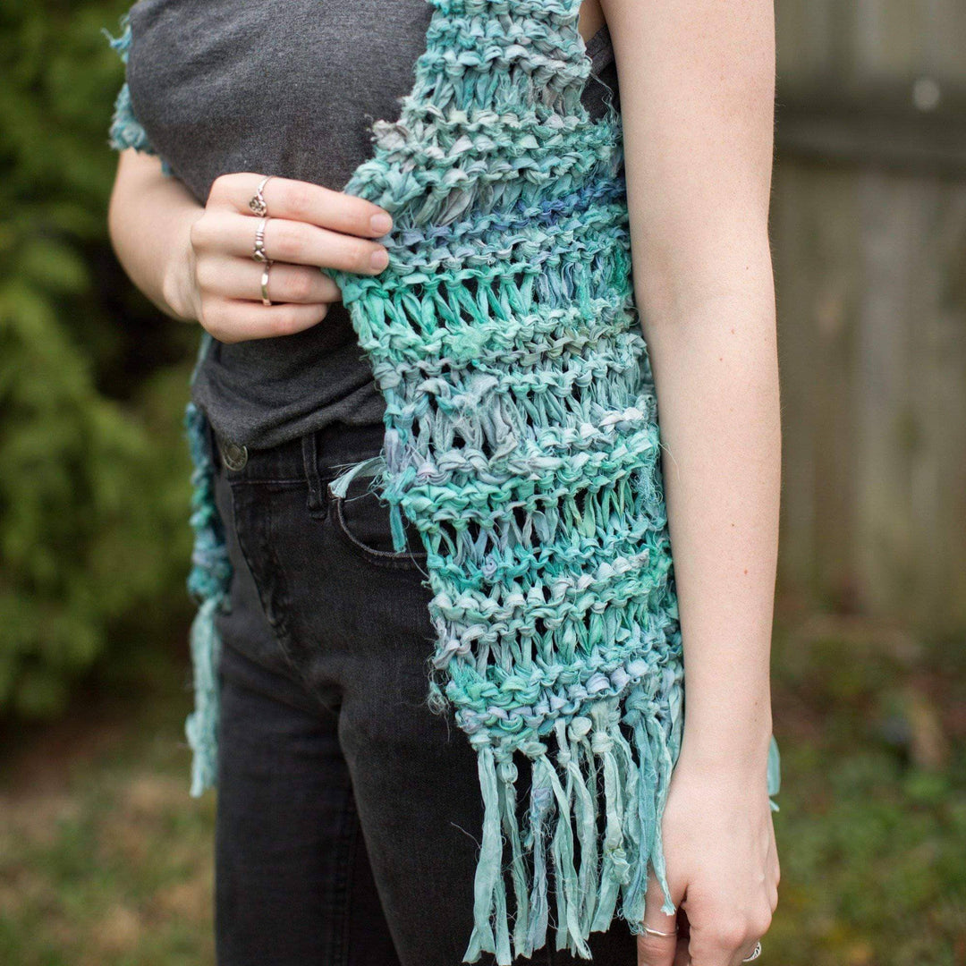 New Pattern: Silk Hippie Fringe Vest - Darn Good Yarn