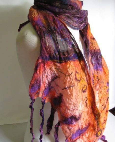 Sari Ribbon as Art! - Darn Good Yarn