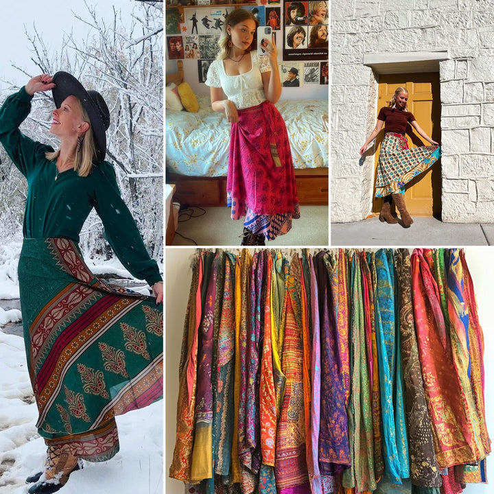 Surplus Sari Wrap Skirt