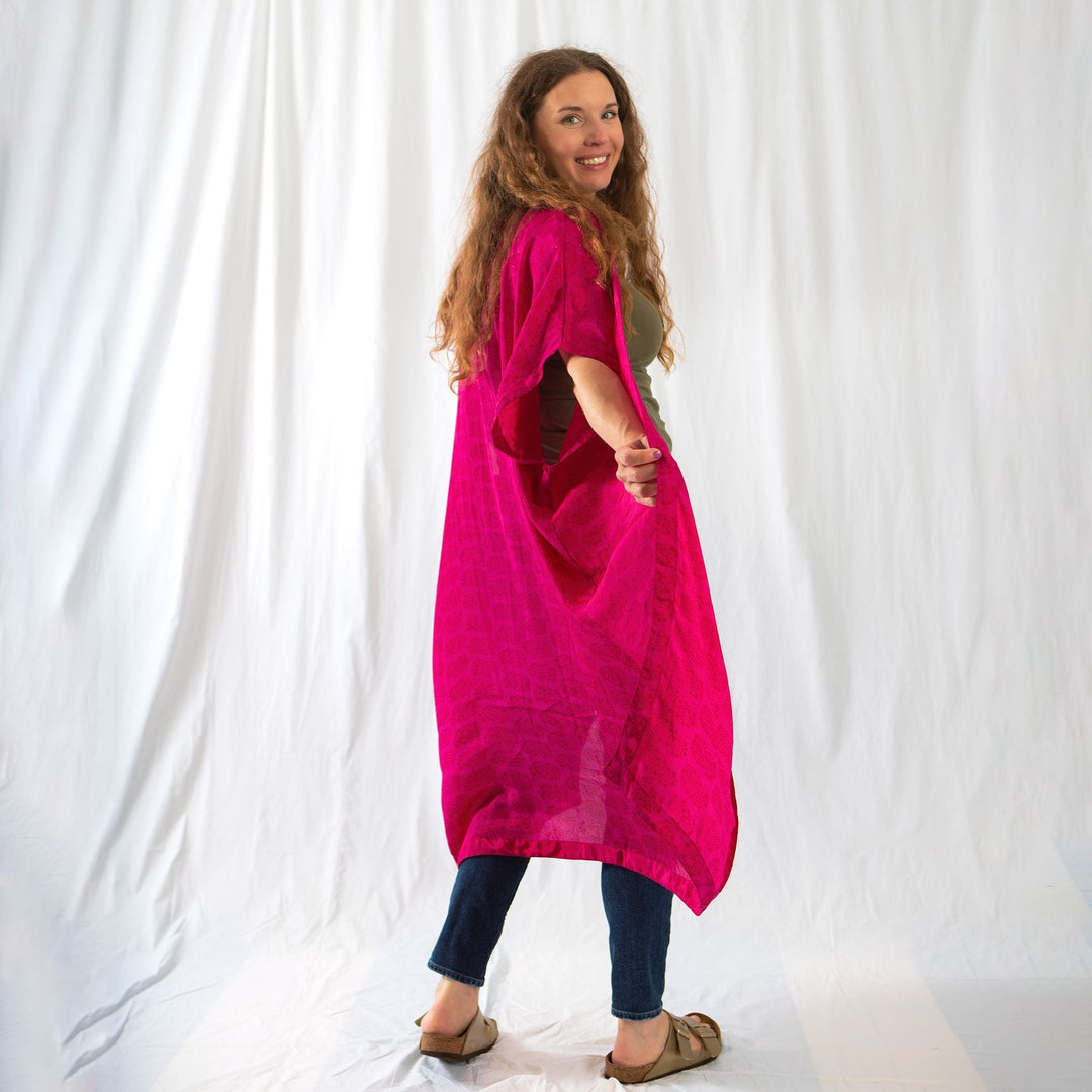 Amara Long Sari Duster