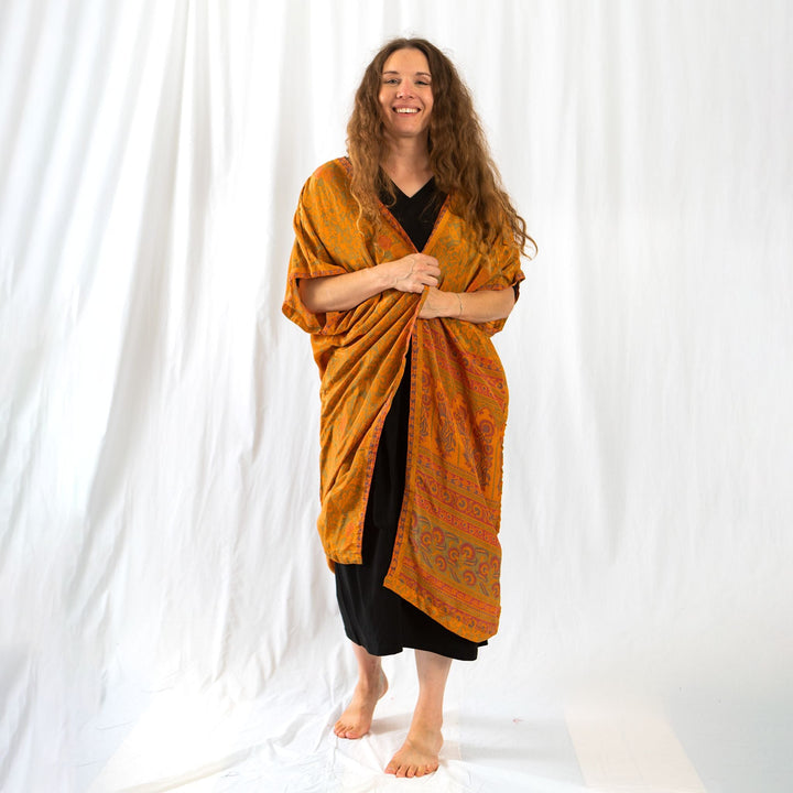 Amara Long Sari Duster