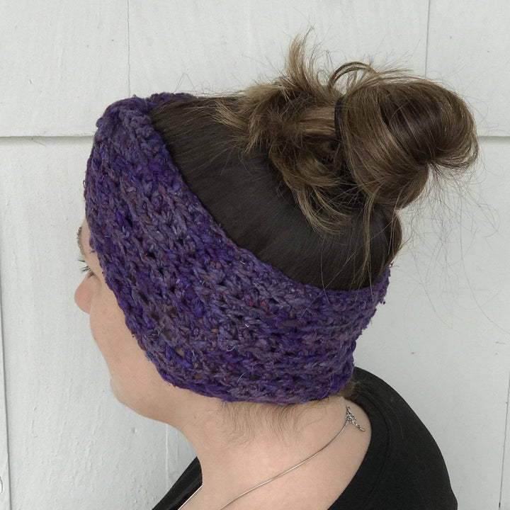 Patterns - Bow Ear Warmer Crochet Pattern - Darn Good Yarn