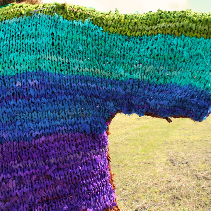 Chi Rainbow Ribbon Jacket - Crochet Kit