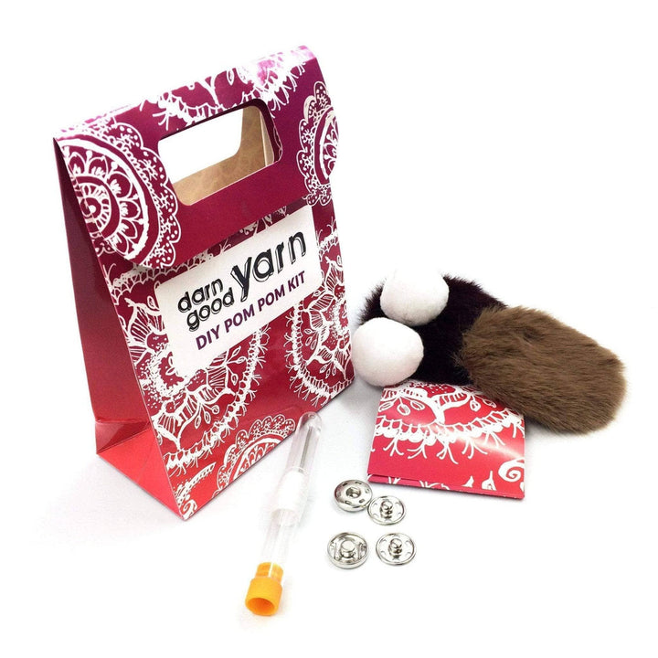 Clothing and Accessories - Club Special: Faux Fur DIY Pom Pom Kit - Darn Good Yarn