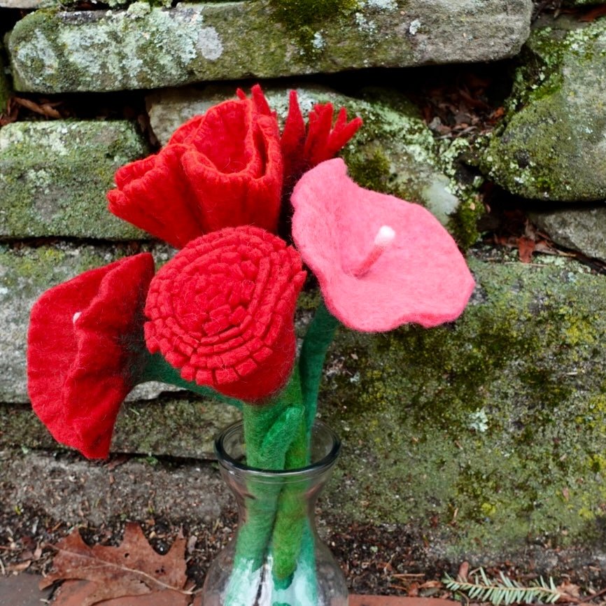 Handmade Felt Flower Bouquet