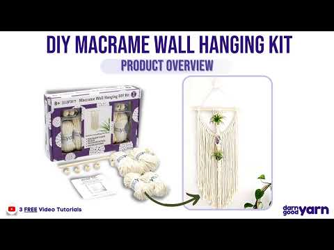 Macrame Kits for Adults Beginners with 112 Macrame Supplies and 5 Projects  Book: This DIY Macrame Kit Includes 165 Yards Macrame Cord with Craft