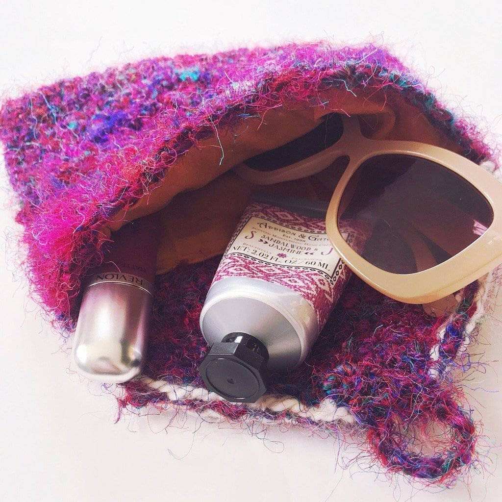 Sari Not Sorry Clutch Crochet Kit | Darn Good Yarn - eco-friendly yarn + boho clothing