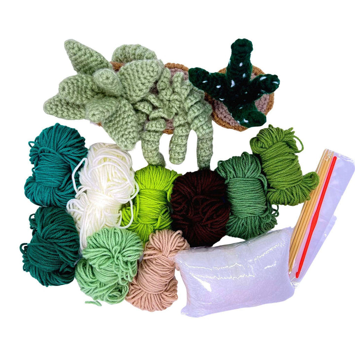 Succulent Greens Amigurumi Kit