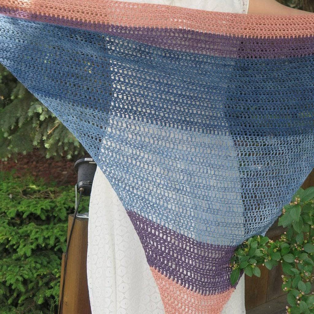 Sunset On The Water Shawl Crochet Kit | Darn Good Yarn - eco-friendly yarn + boho clothing