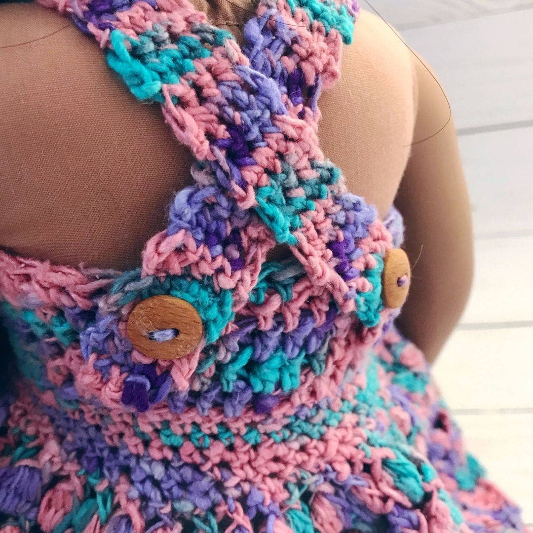 Doll wearing the Sweetpea Sundress 