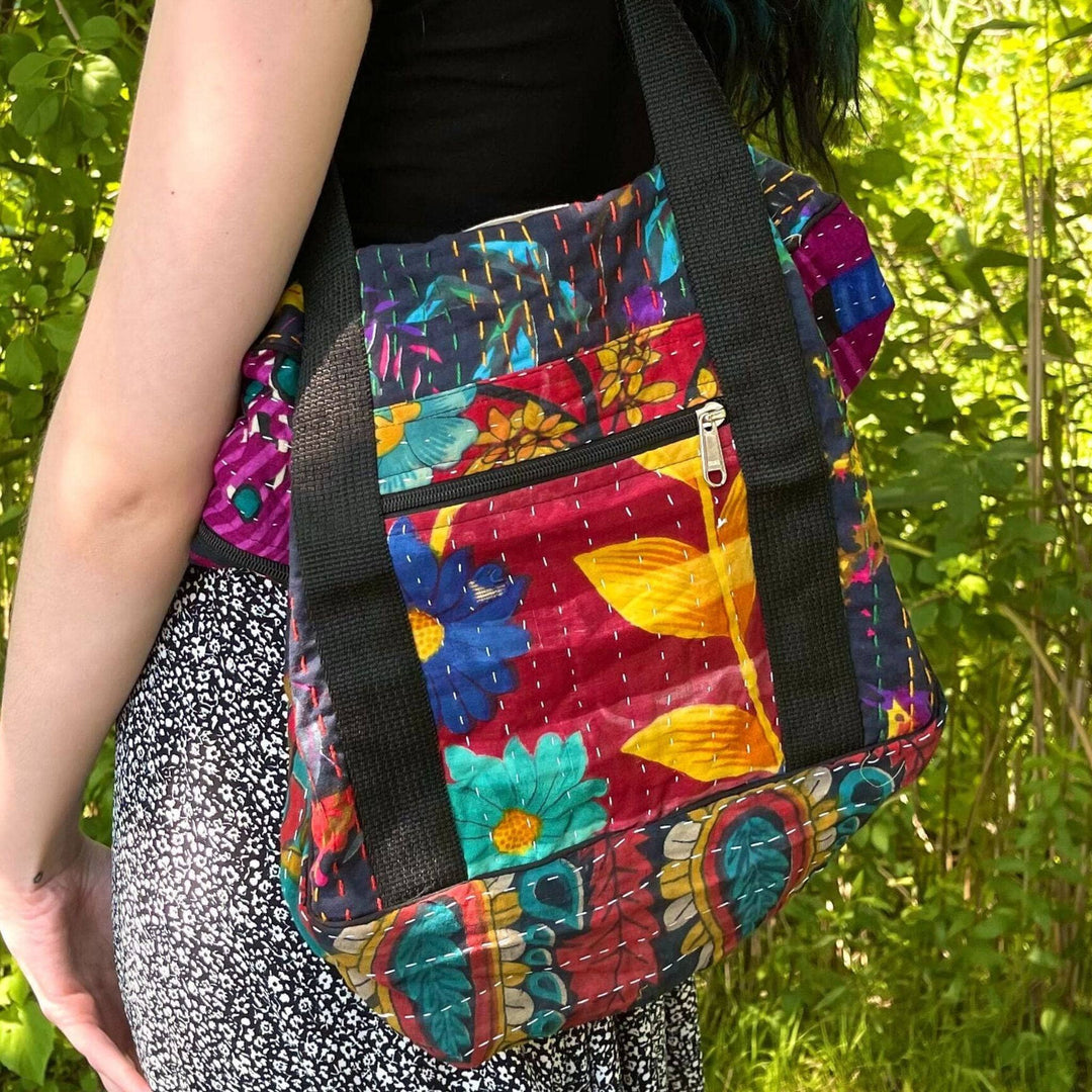 Wanderlust Kantha Stitched Bag