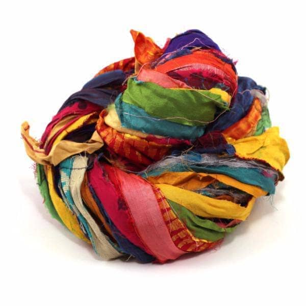 recycled sari silk ribbon