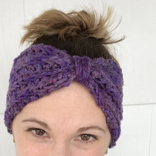 Bow Ear Warmer Crochet Pattern – Darn Good Yarn