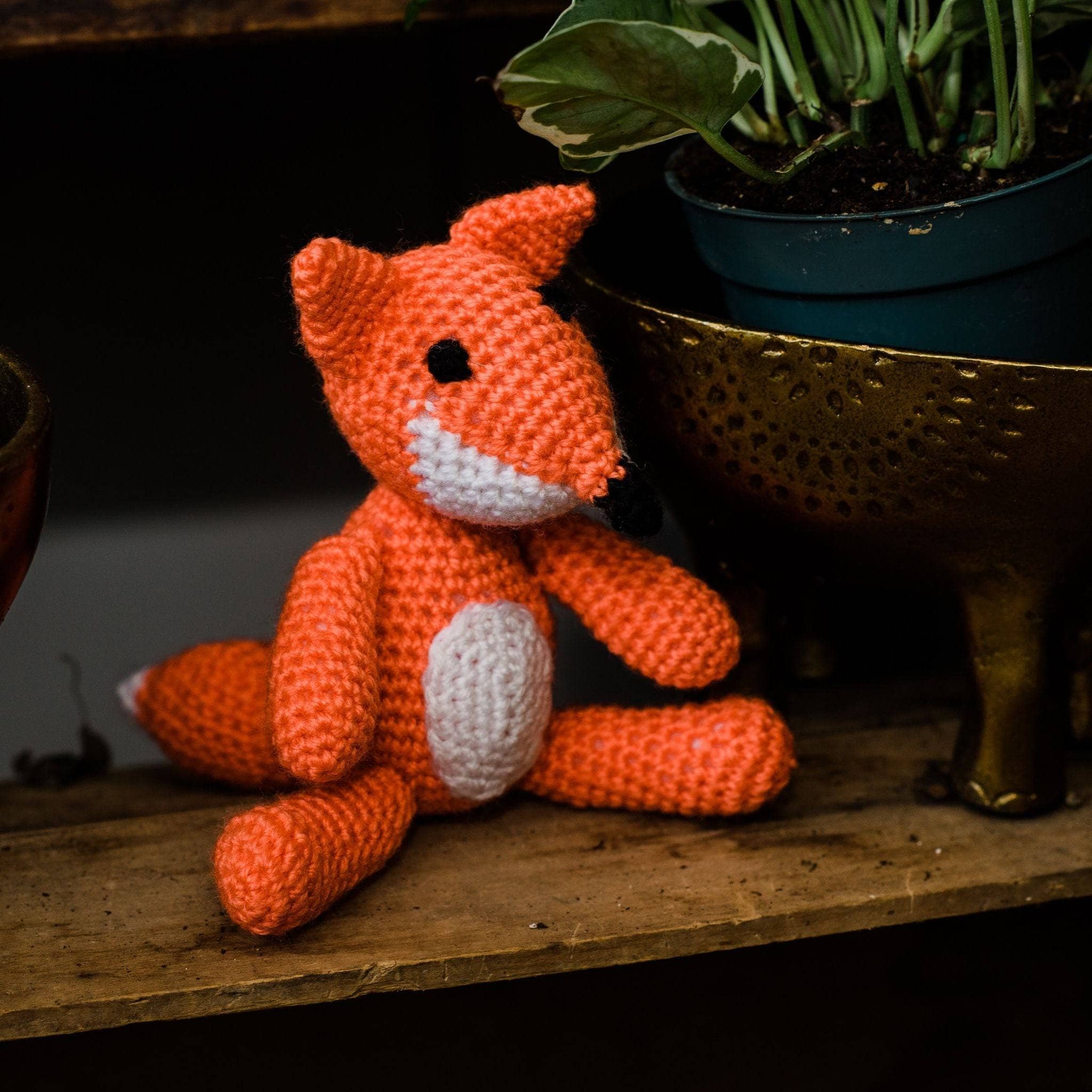 kdafio 3 Pcs DIY Crochet Animal Kit, Fox Plush Doll, Elephant Plush Doll,  Dinosauria Plush Doll,Clear Easy to Follow Instructions for Starter  Includes