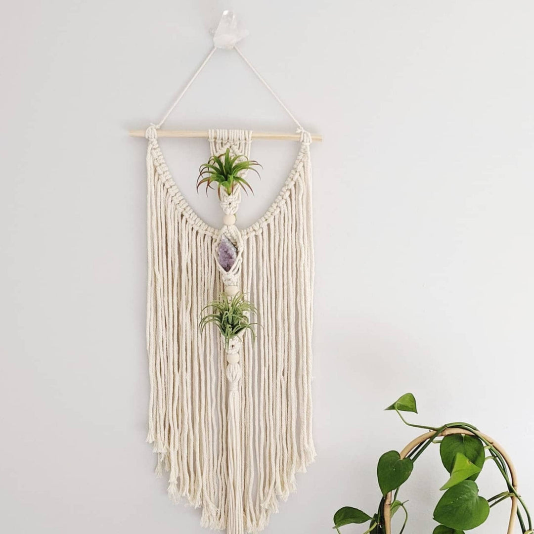 DIY, how to make macrame decoration, wall hanging