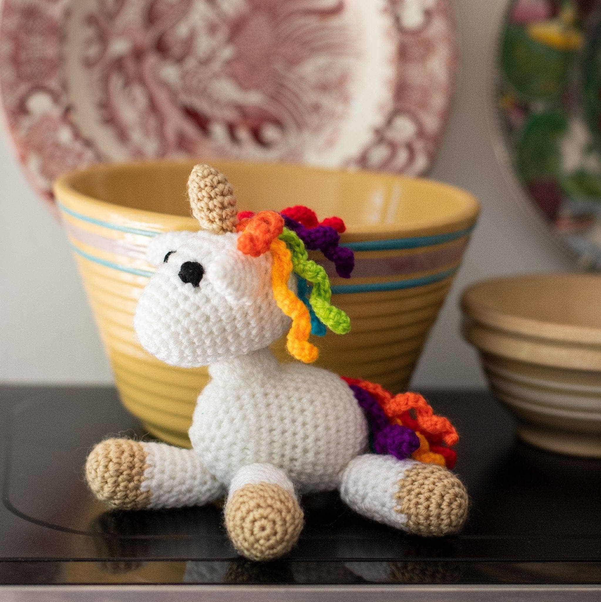 CRAFTiDA Kit uncinetto per principianti e adulti Kit uncinetto Amigurumi  Crochet Kit fai da te per bambini (Unicorno)