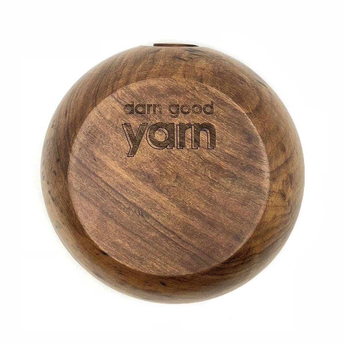 6” Sheesham Wood Yarn Bowl 6x3.50 by K+C by K+C