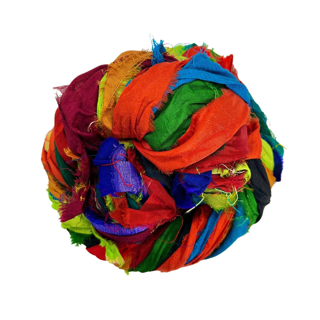 Recycled Sari Silk: Yarns and Fiber – The Paradise Fibers Blog