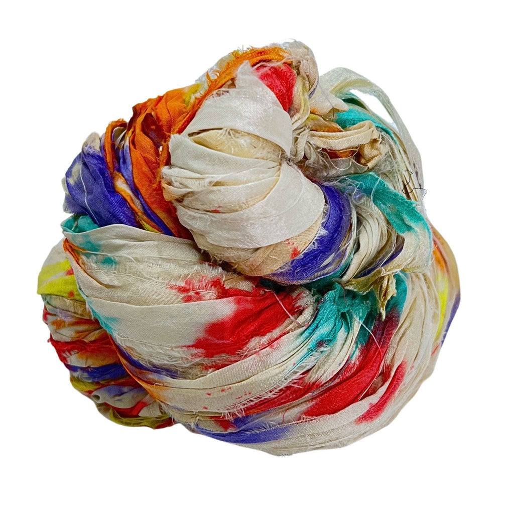 Recycle Sari silk RIBBON – Biz Yarn