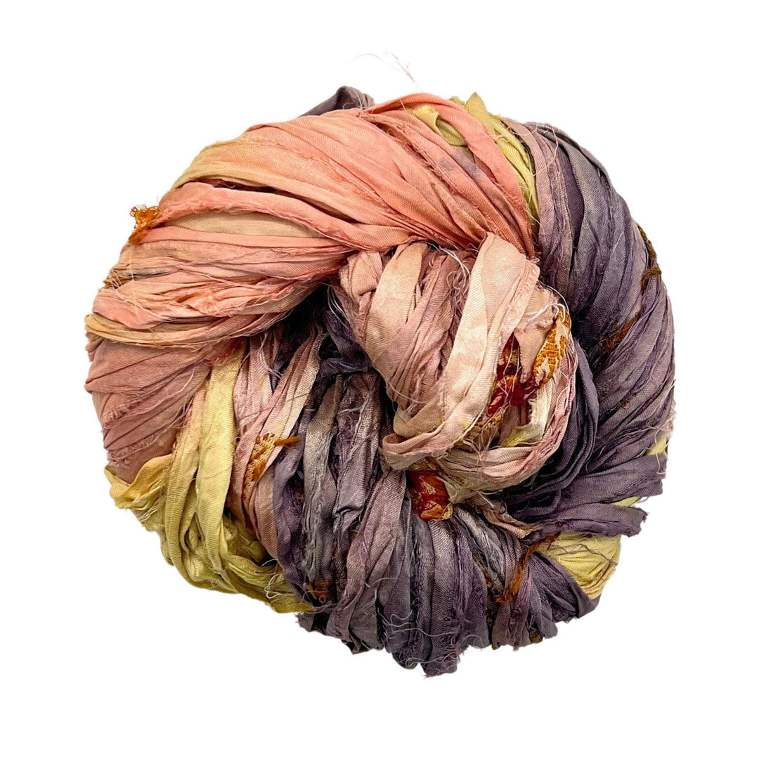 Coral, Silk Chiffon Ribbon – Nettle + Silk
