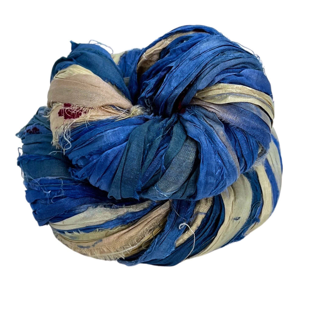 Recycled Sari silk ribbon Yarn – Corn Creek Fiber