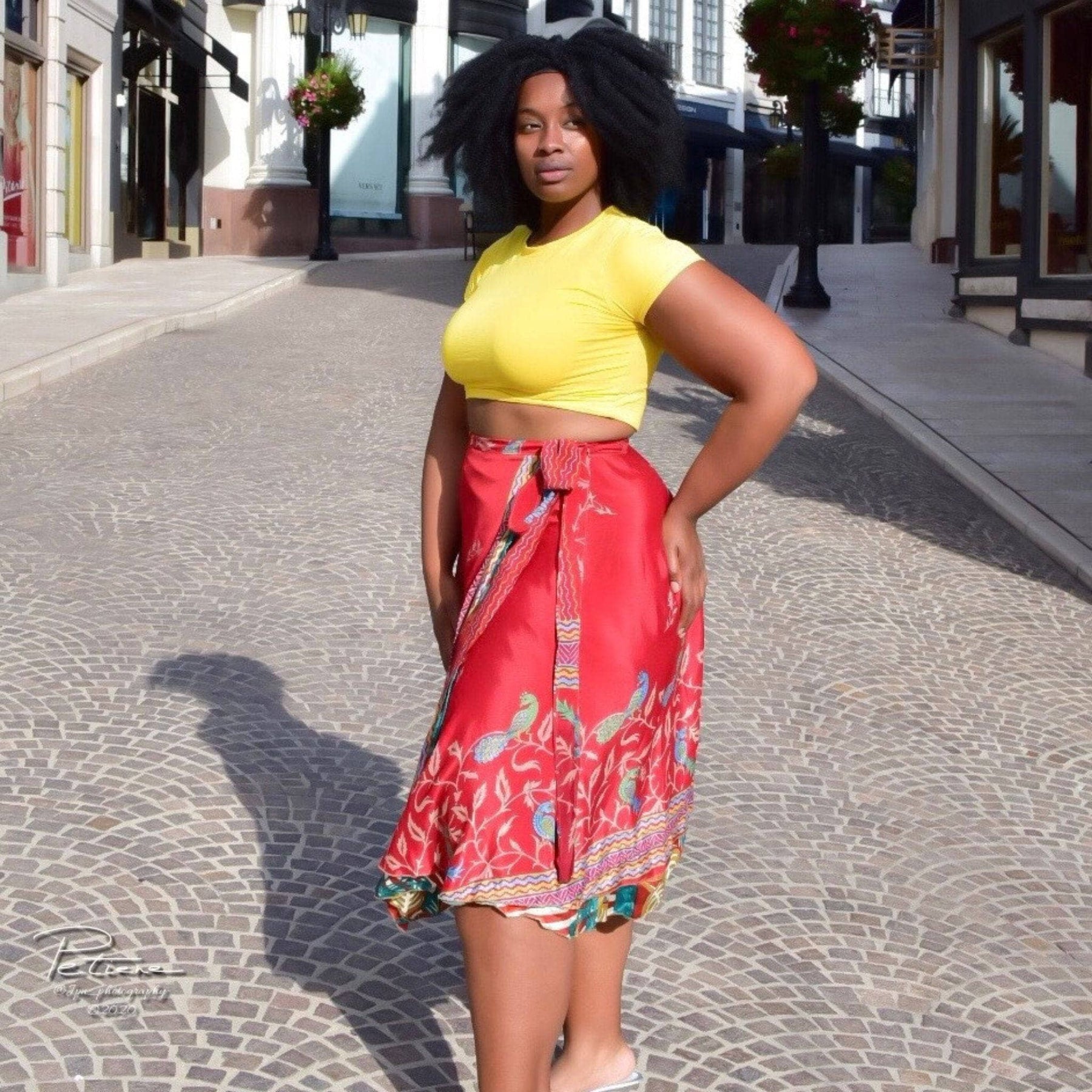 Plus size red skirt 20 sale