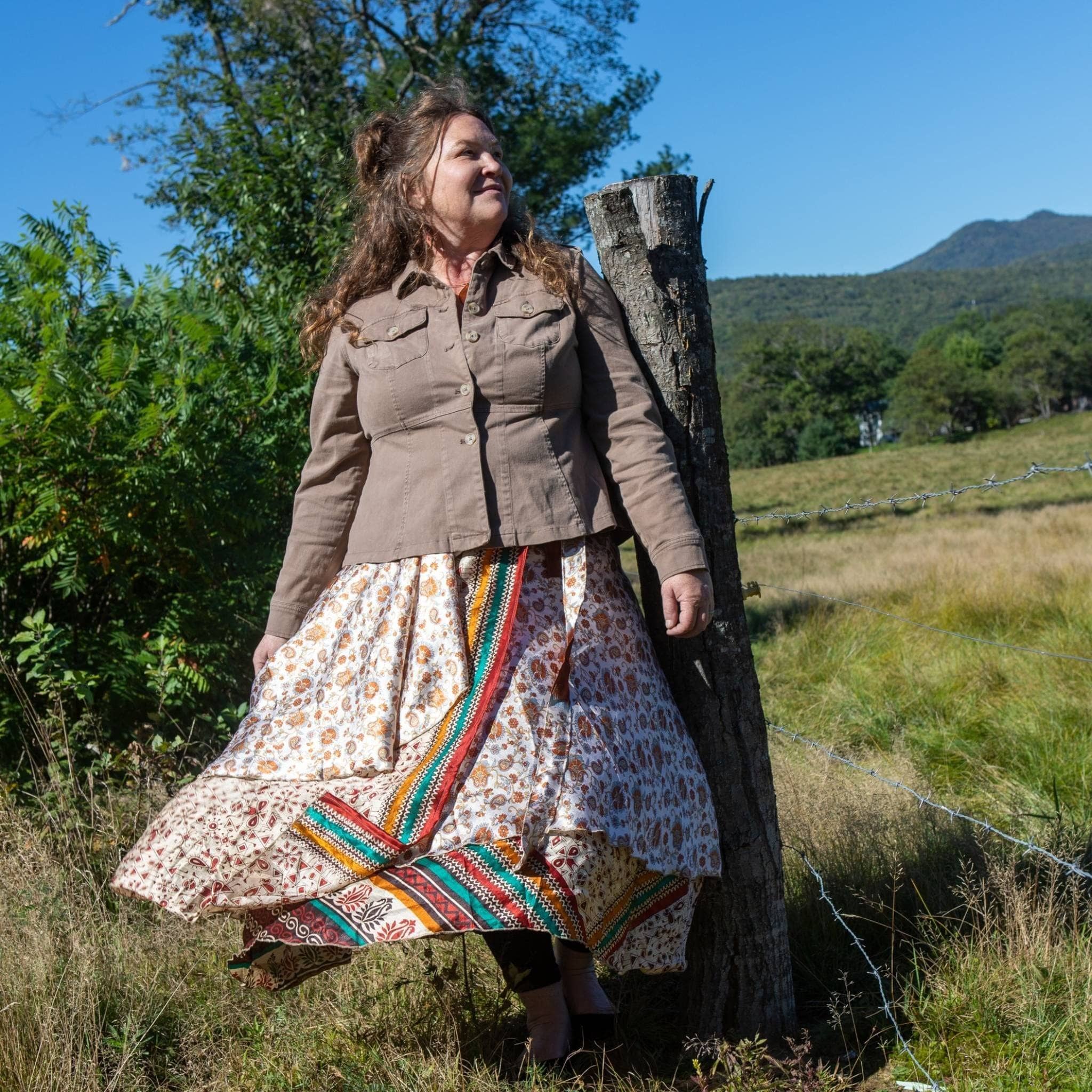 Prairie shop wrap skirt