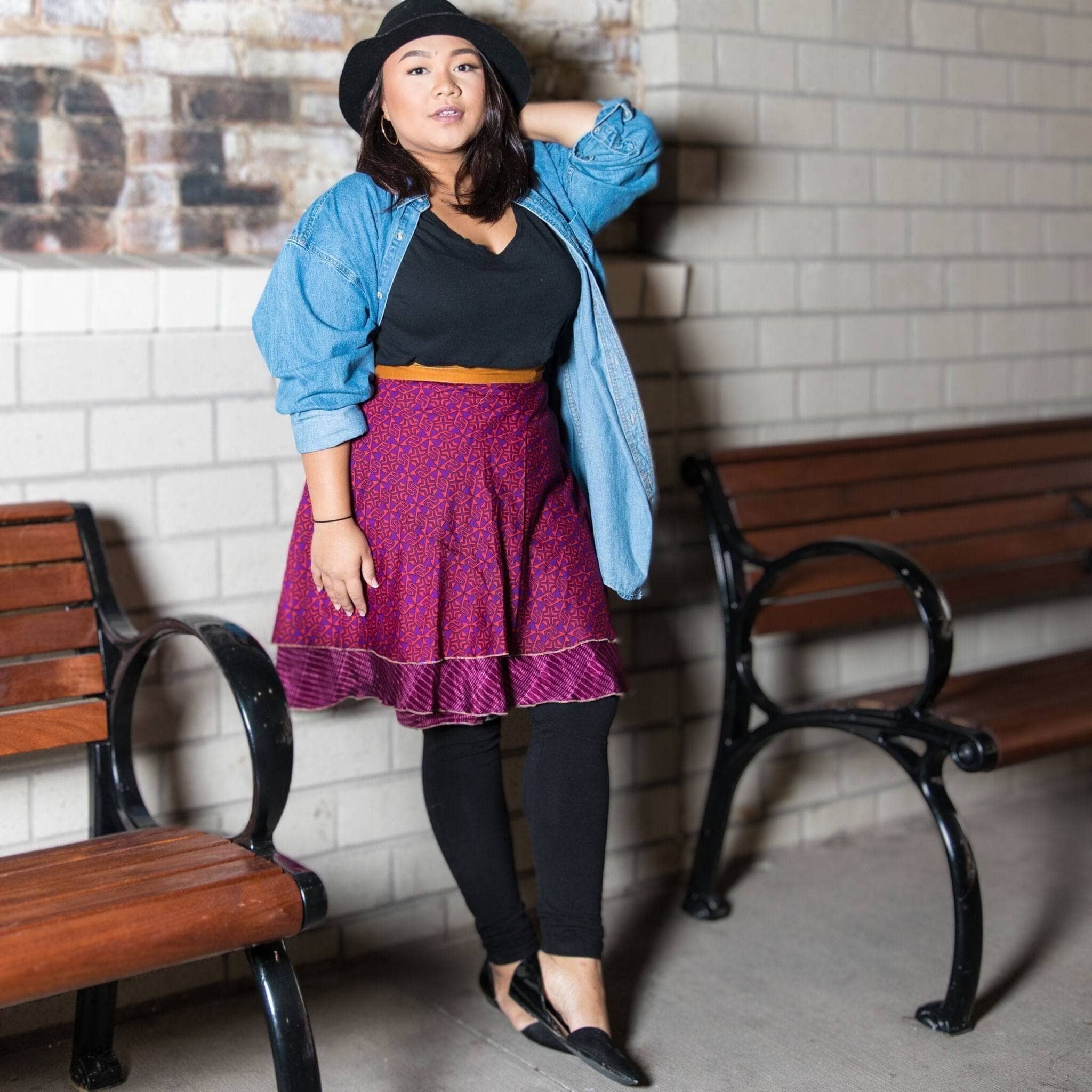 Plus size skater store skirt in bulk