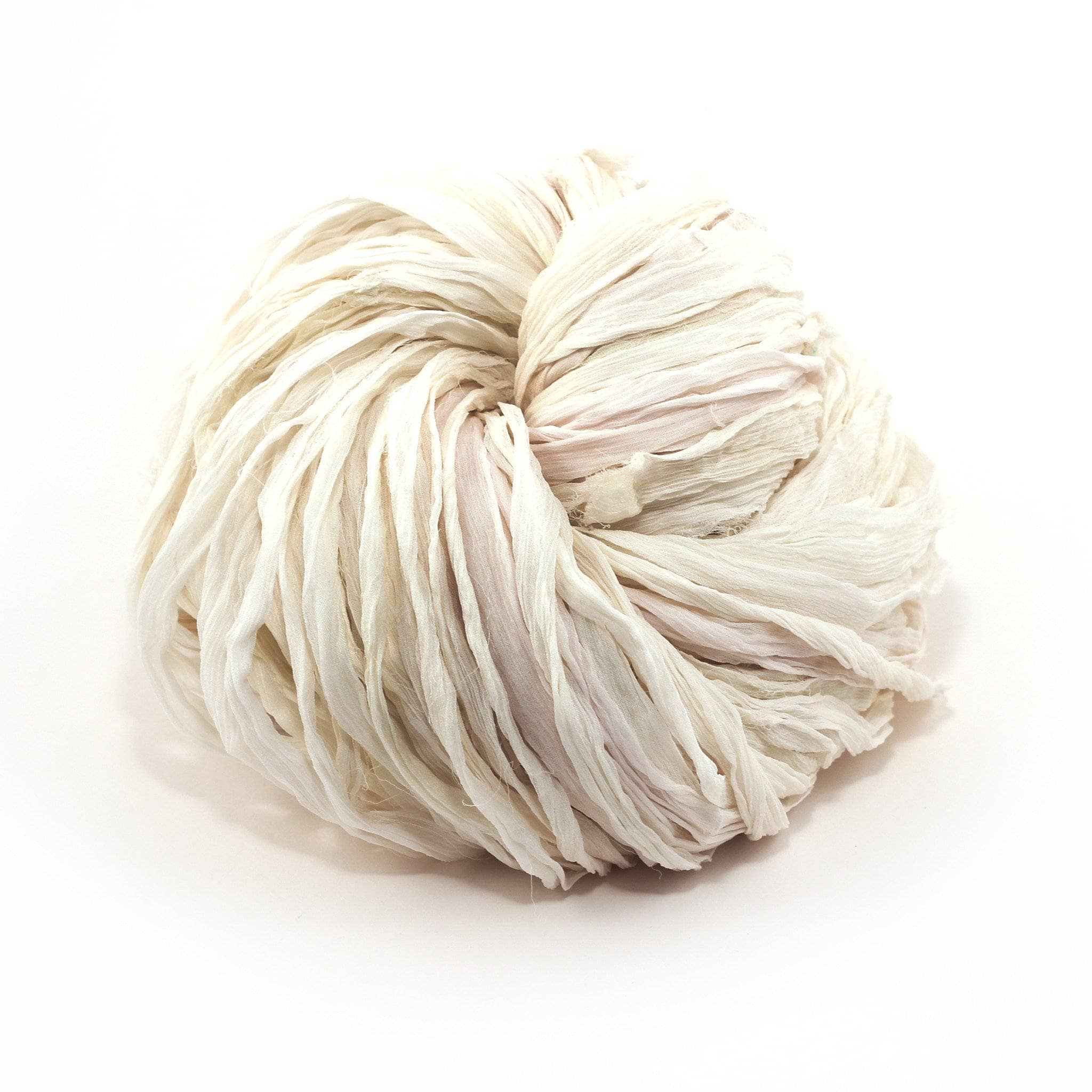 Silk Chiffon Ribbon White
