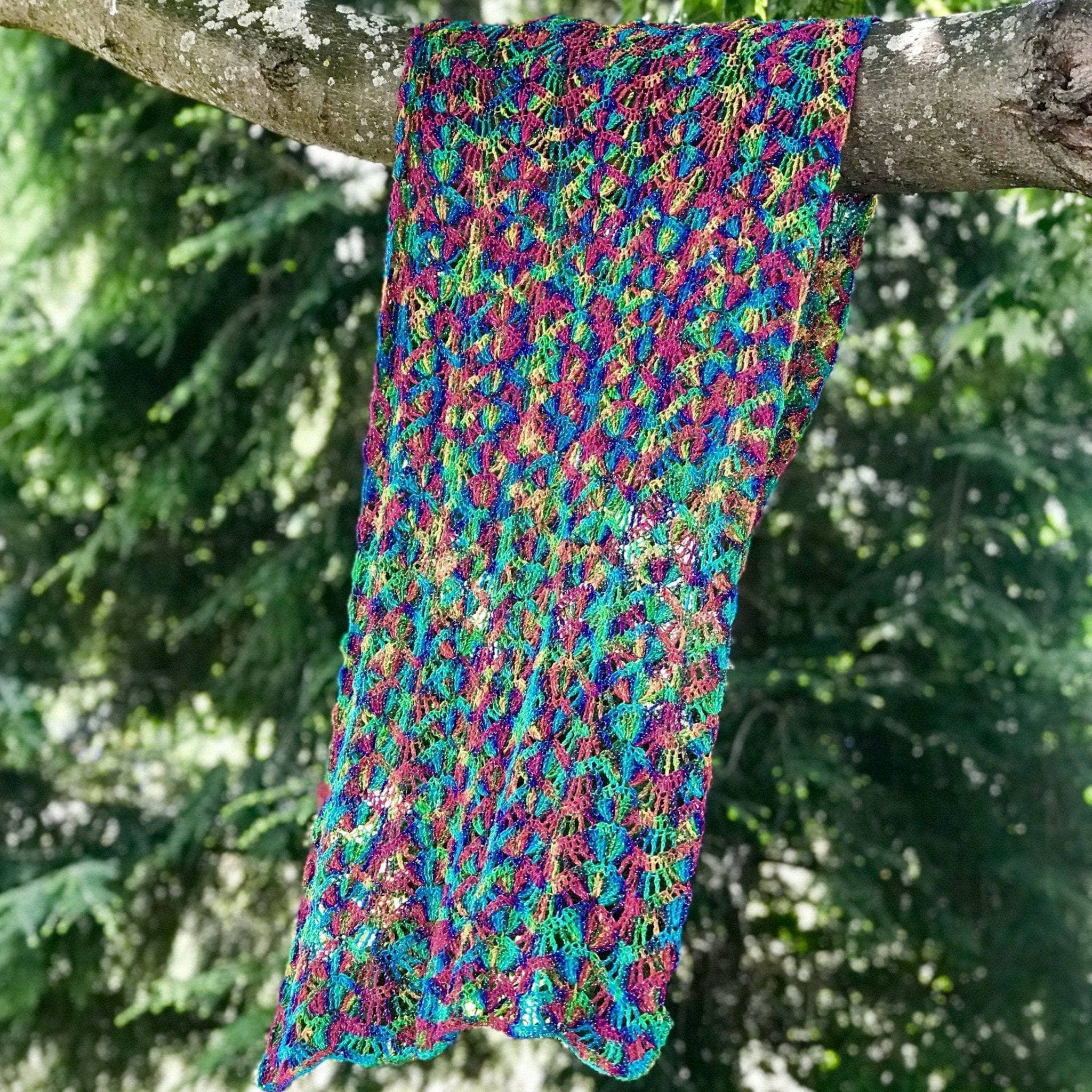 Serendipity Lace Weight Silk Shawl Knit Kit – Darn Good Yarn