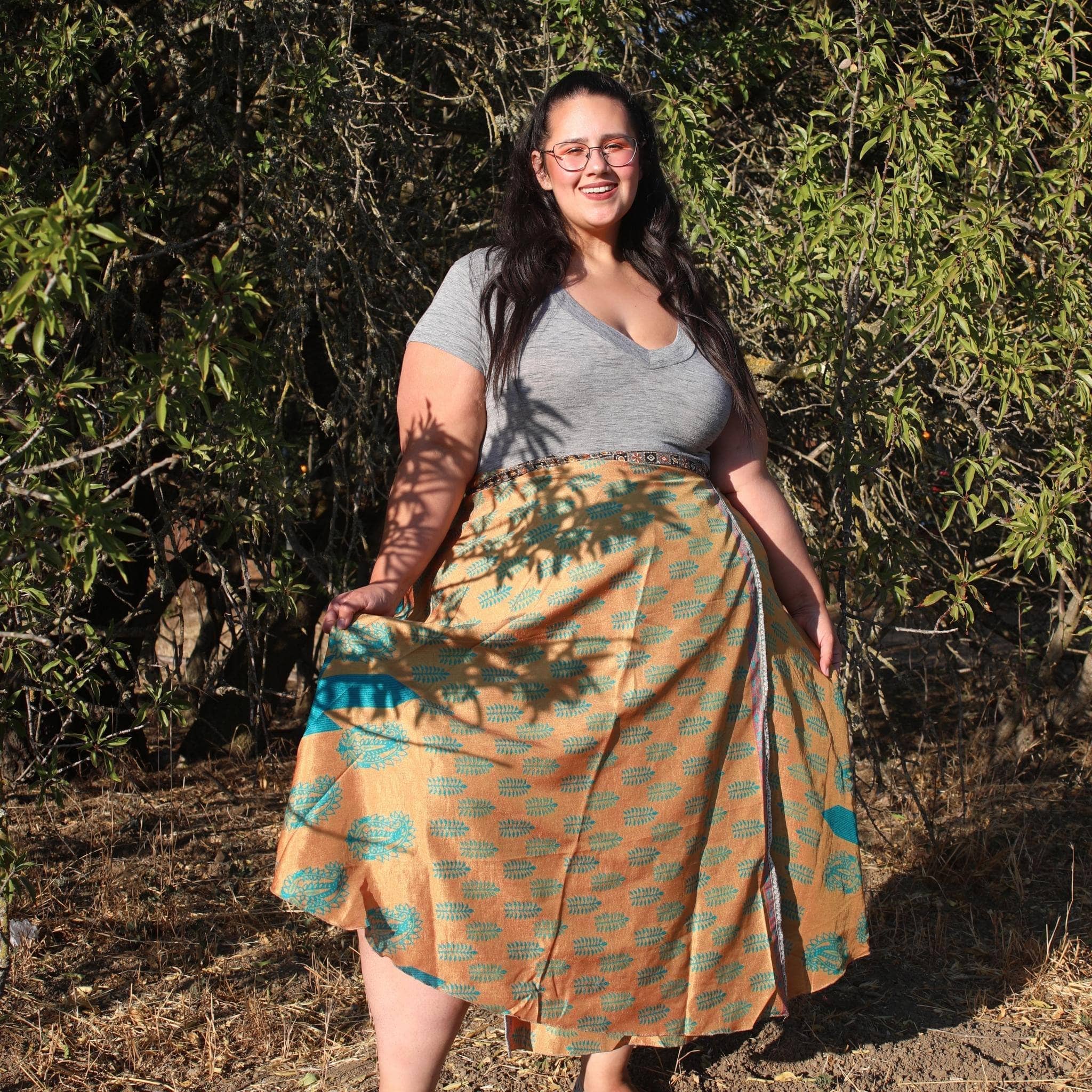 Plus size maxi outlet wrap skirts