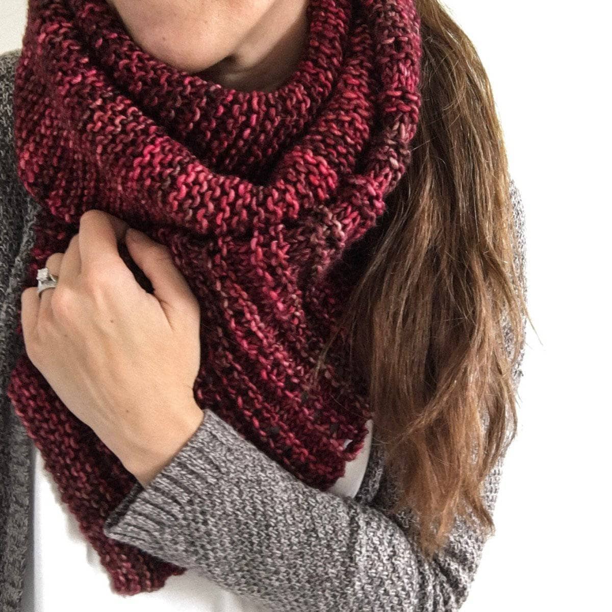 The Milan Scarf Knit Pattern – Darn Good Yarn