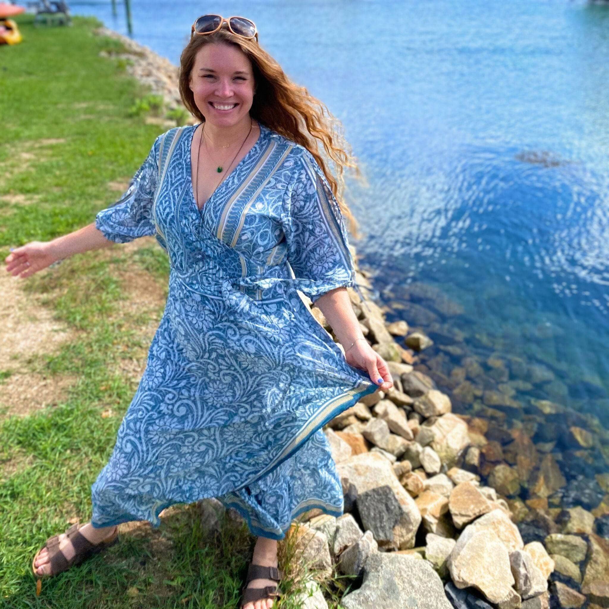 The Zaria Wrap Dress | Darn Good Yarn